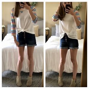 RAINBOW WISHES RAGLAN TOP